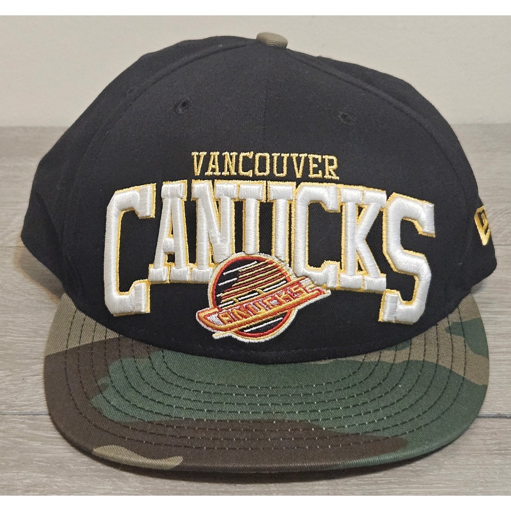 Vancouver Canucks NHL Hockey New Era Vintage Cap Hat 59FIFTY Adjustable Snapback
